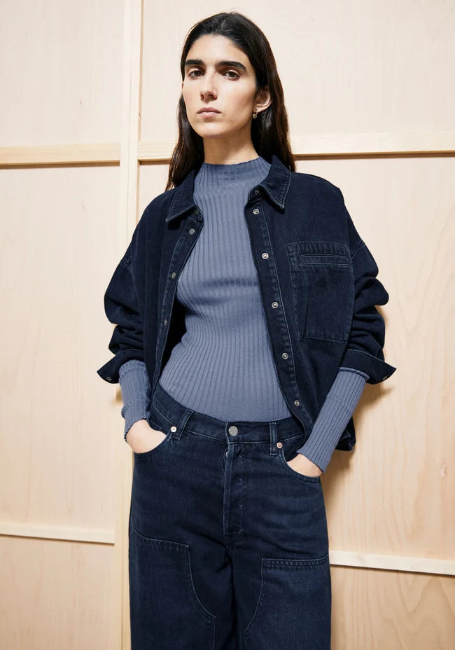 ARMEDANGELS ALAANIA KNIT SWEATER Dusty Moon
