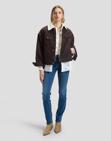 LEE RELAXED SHERPED RIDER JKT Chocolate Torte