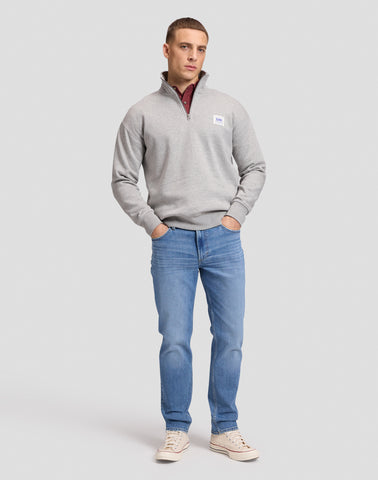 LEE WORKWEAR HALF ZIP Grey Mele