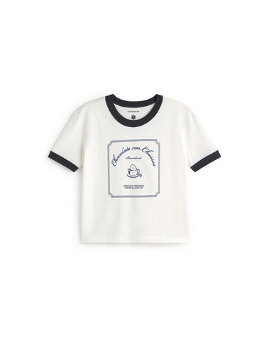 THINKING MU CHURROS WHITE ZOWIE R TEE