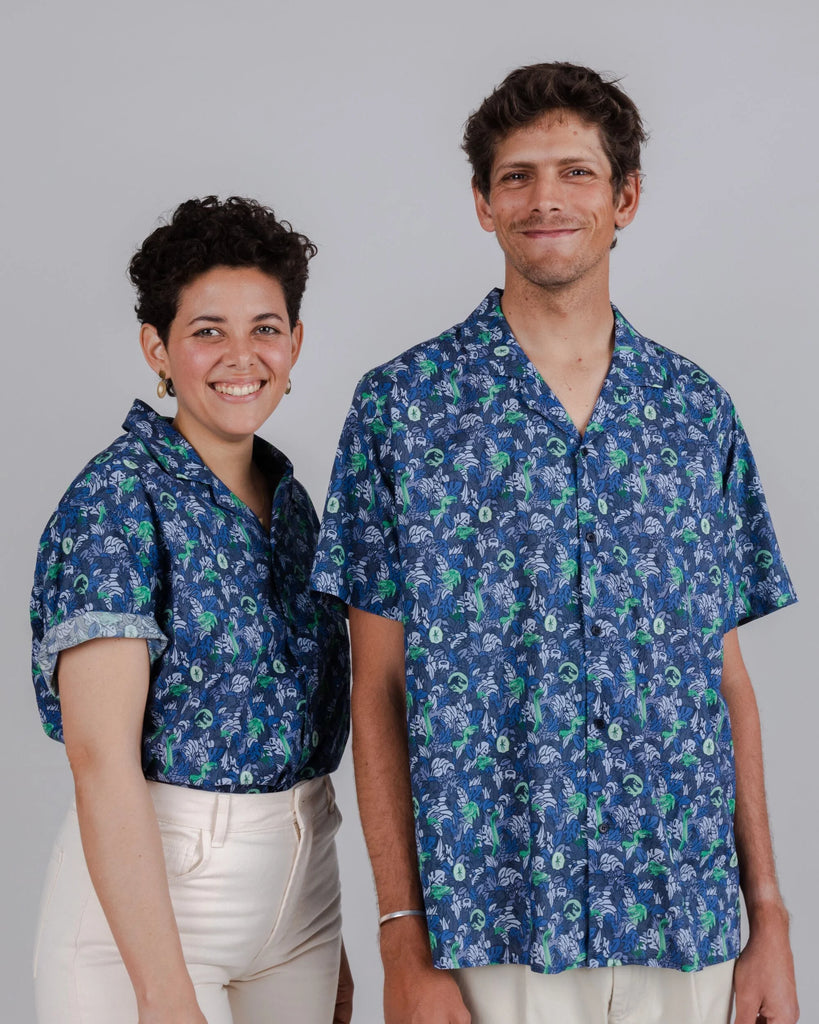 Brava Aloha Shirt Jurassic Park Isla Nublar