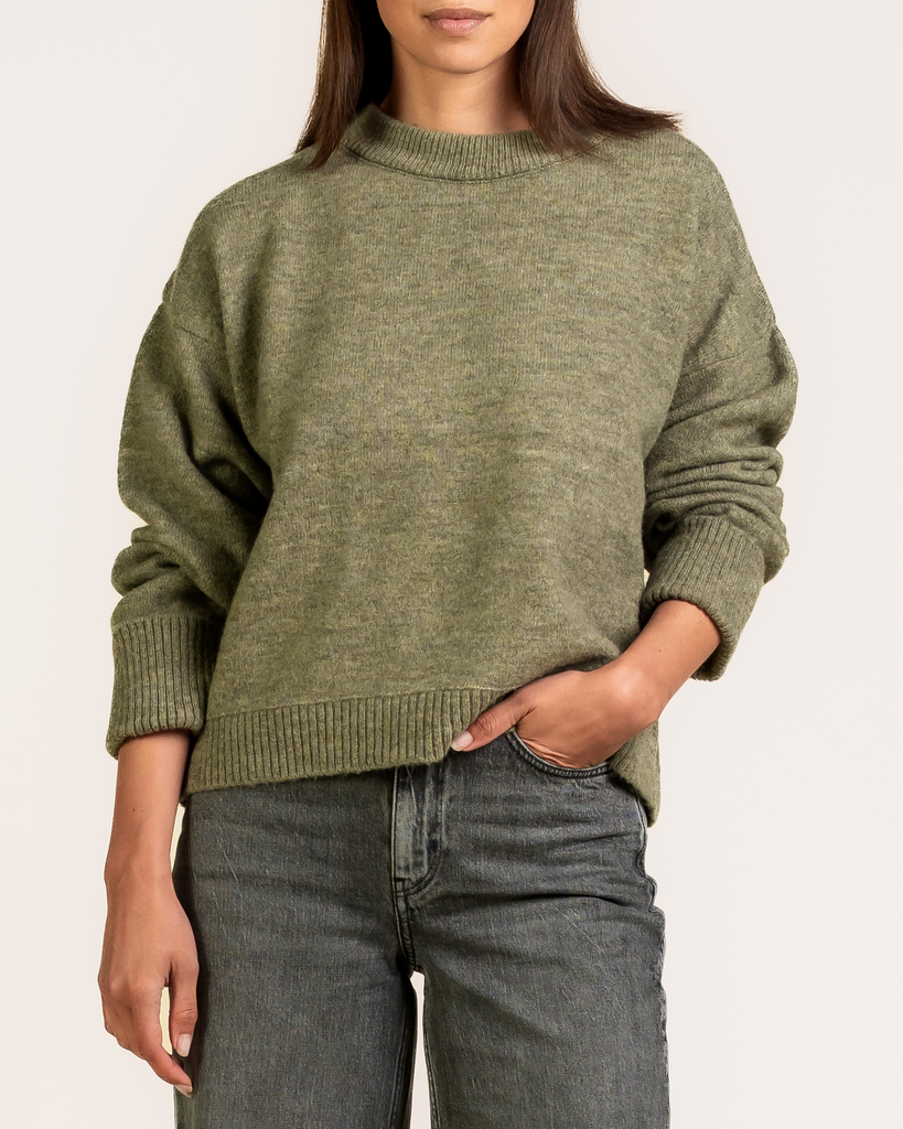 KUYICHI ROSE KNIT Moss Green