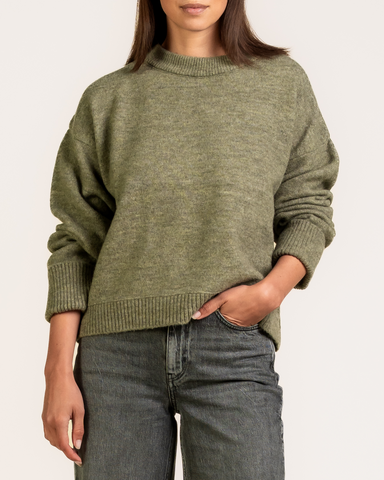 KUYICHI ROSE KNIT Moss Green