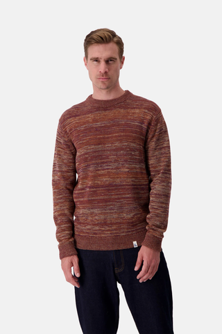 Colours & Sons Roundneck-Moulinré Mahogany Mouliné