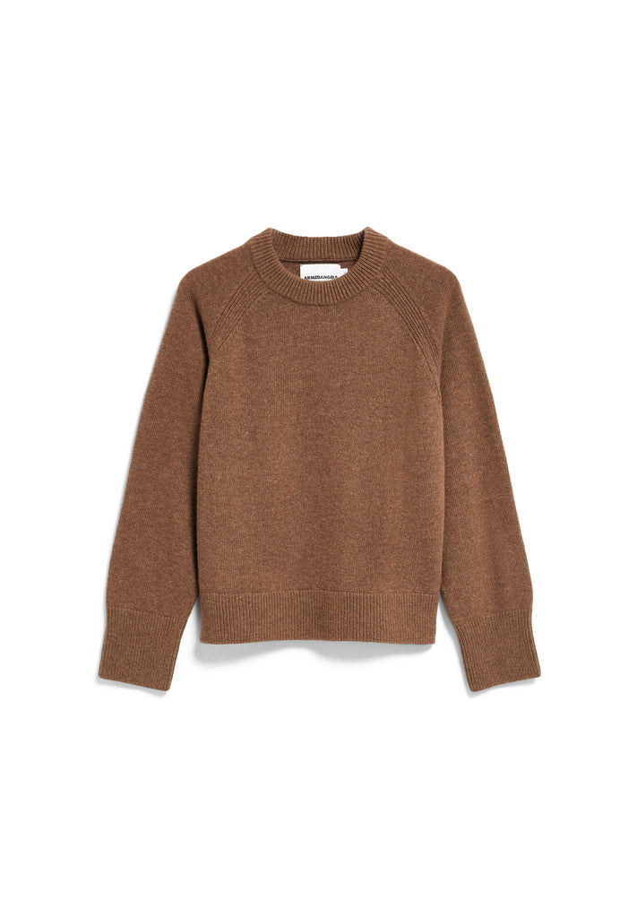 ARMEDANGELS WOOL KNIT SWEATER Claystone Melange