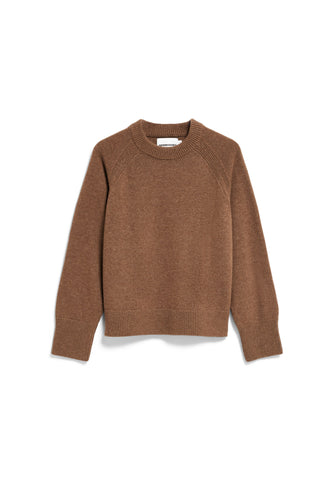 ARMEDANGELS WOOL KNIT SWEATER Claystone Melange