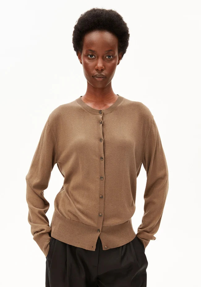 ARMEDANGELS FINE KNIT CARDIGAN Amberwood