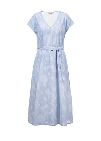 HERRLICHER VILETTA DRESS COTON STRIPED Light Blue