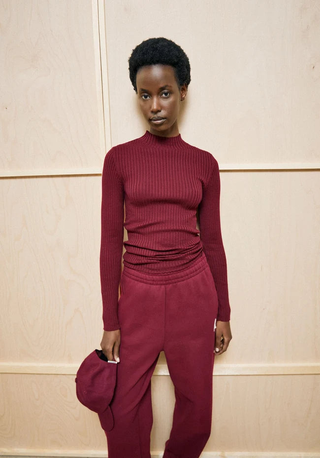ARMEDANGELS ALAANIA KNIT SWEATER Velvet Red