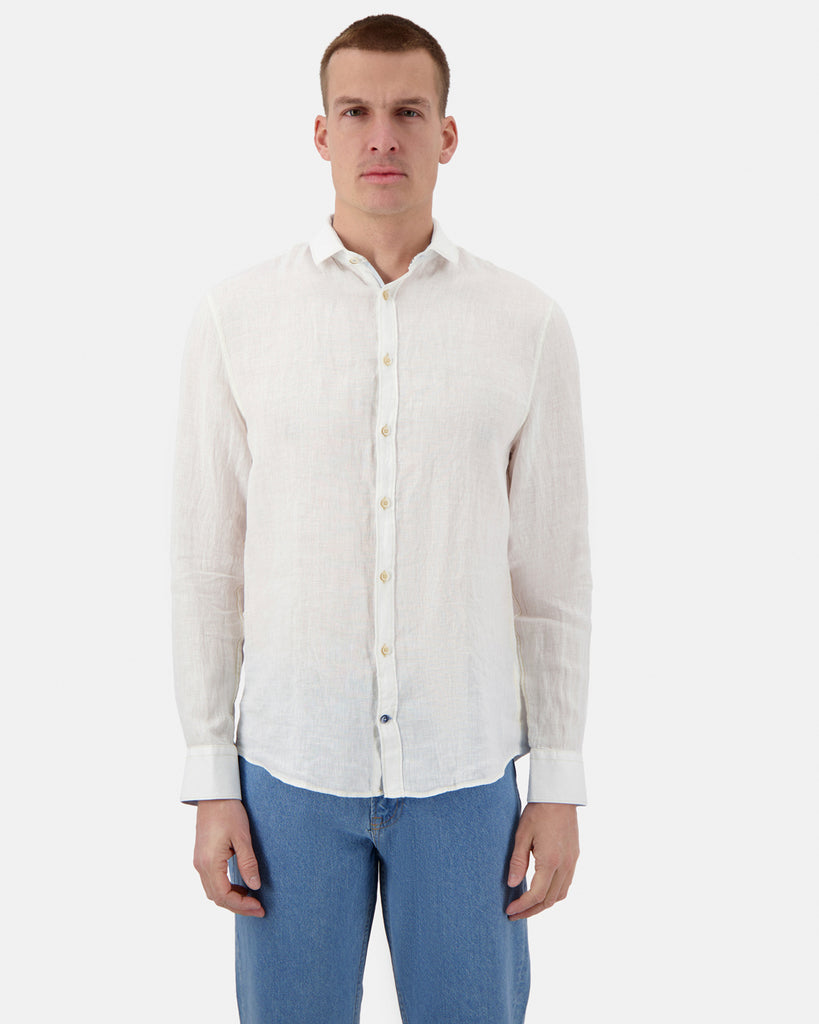 Colours & Sons 9024-210 Shirt-Linen 049 White