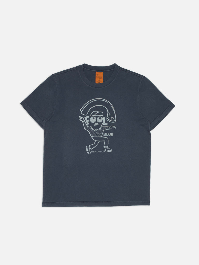 NUDIE JEANS ROY T-SHIRT JEANJUGGLER Dark Blue
