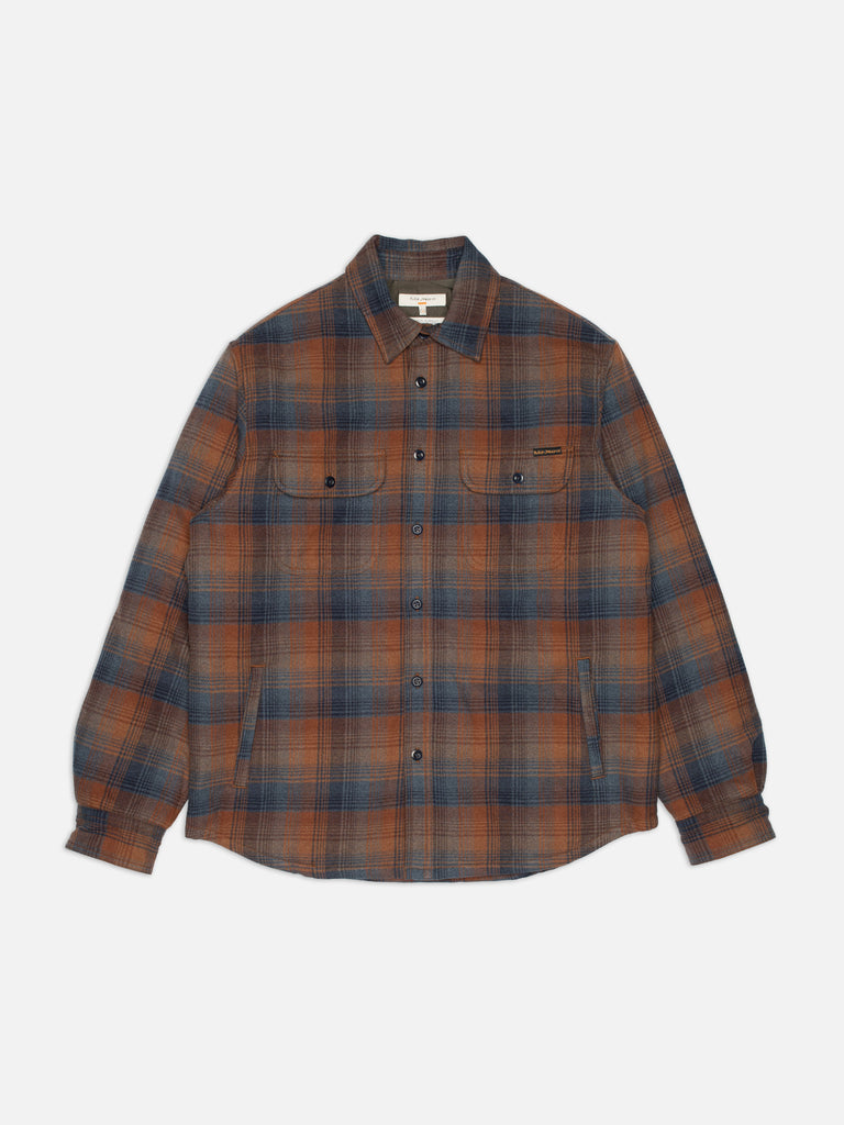 NUDIE JEANS GLENN PADDED SHIRT CHECK Multi