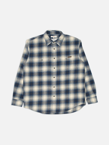 NUDIE JEANS JULIAN WORKER SHIRT Checked Blue