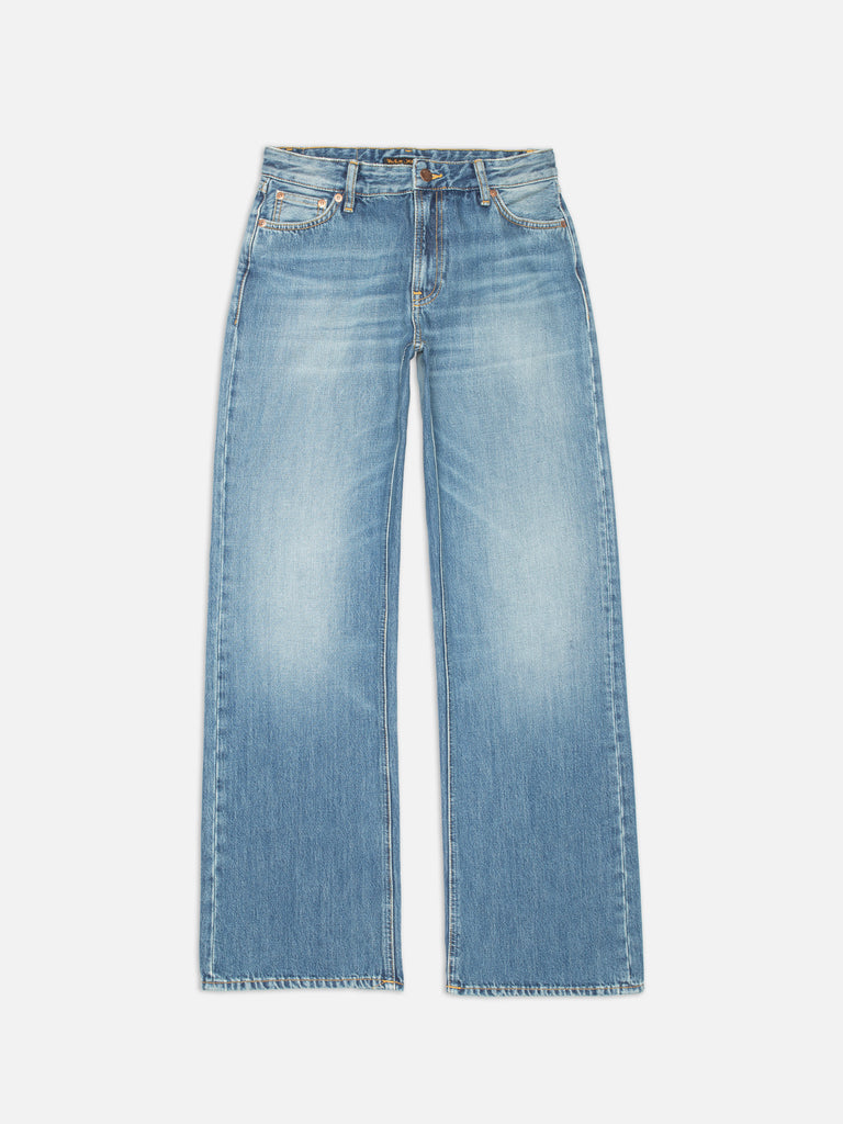 NUDIE JEANS WIDE HEIDI Gravel Stone