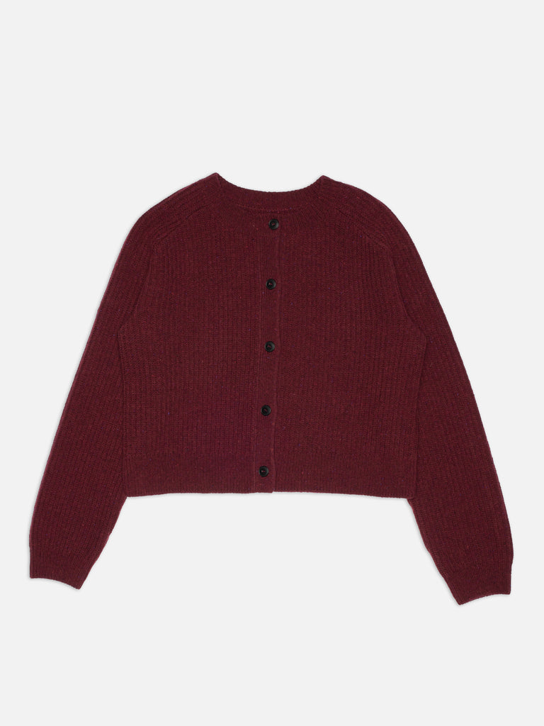 NUDIE JEANS ELLEN CARDIGAN WOOL Burgundy
