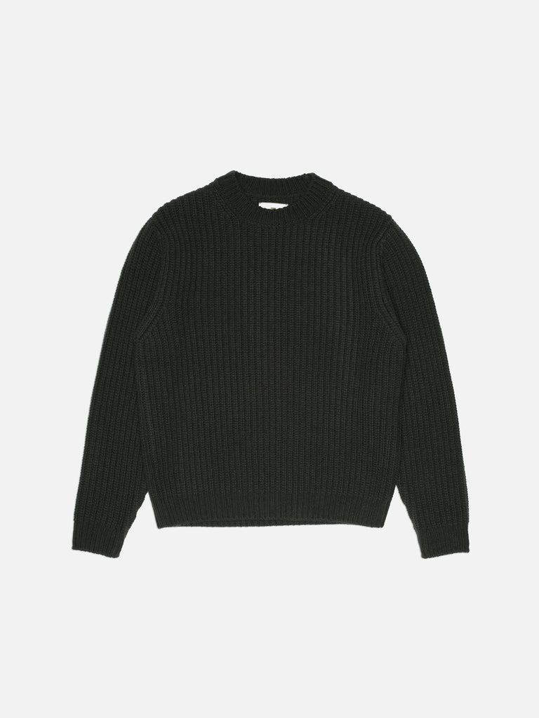 NUDIE JEANS GURRA SWEATER CHUNKY KNIT Racing Green