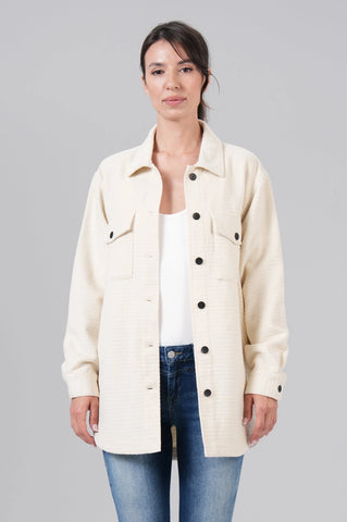 MIRACLE OF DENIM Women Overshirt Chalk