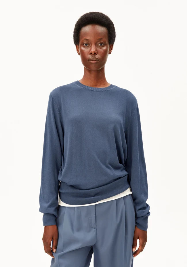 ARMEDANGELS FINE KNIT SWEATER Dusty Moon