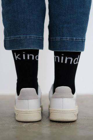 DAWN KIND MIND. SOCKS Black
