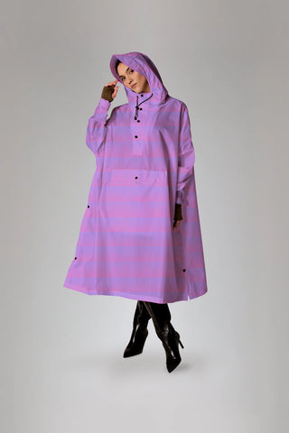Rainkiss Rain Poncho Seeing Stripes
