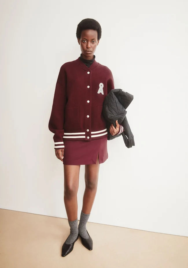 ARMEDANGELS ICONIC Å BOMBER JACKET Velvet Red - Tinted Navy