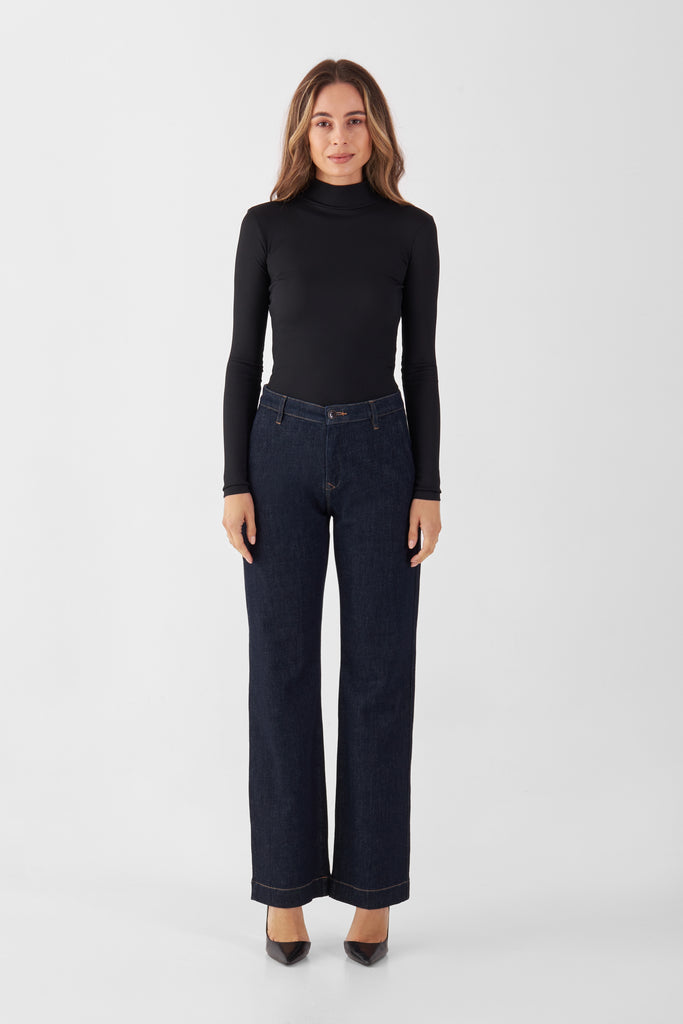 DAWN COSMA FLARED SOFT DENIM - CHINO Raw Blue