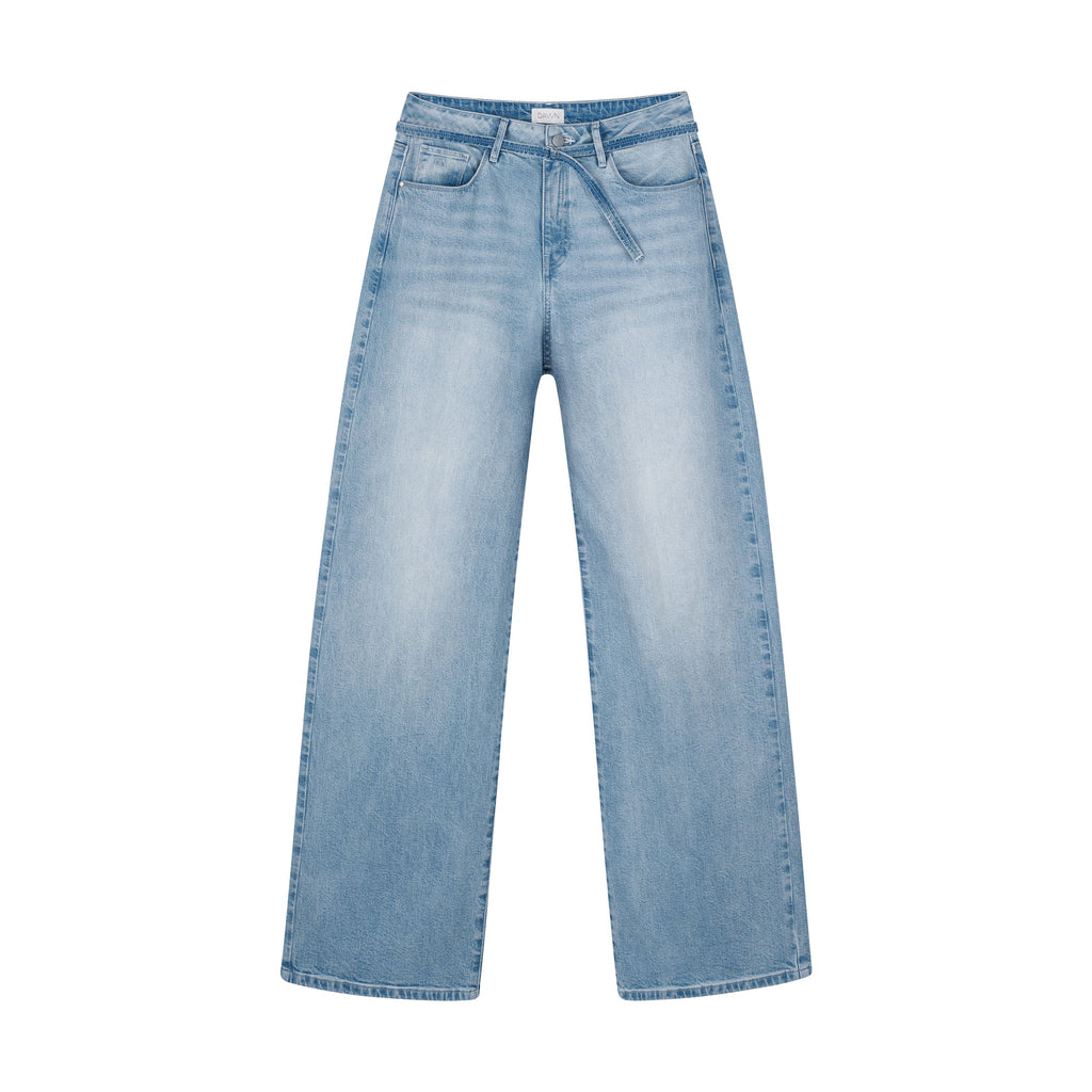 Dawn Denim Blink-High Wide Bright Blue