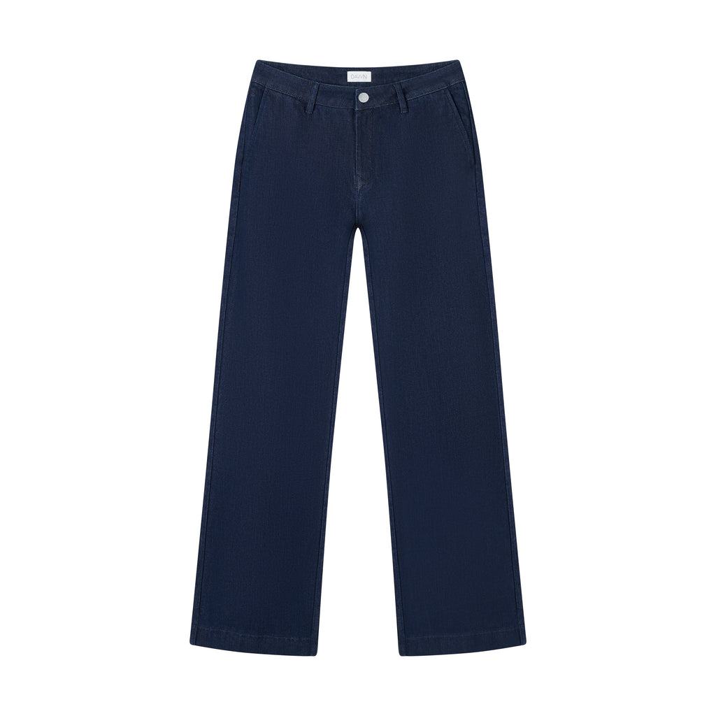DAWN DENIM GLOW FLARED - DENIM CHINO Rinse Blue
