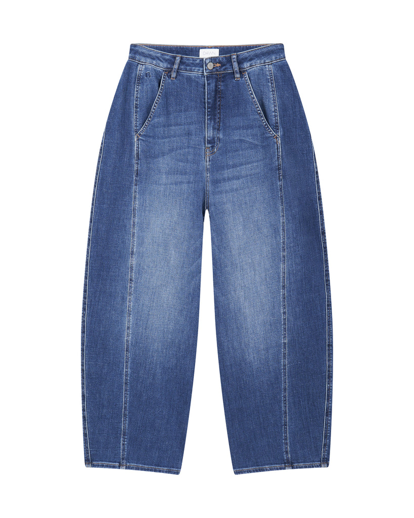 DAWN MOONDUST SOFT DENIM - WIDE BARREL LEG Vintage Blue