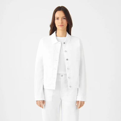 DAWN DENIM CALLISTO SOFT DENIM - COLORED JACKET White Denim