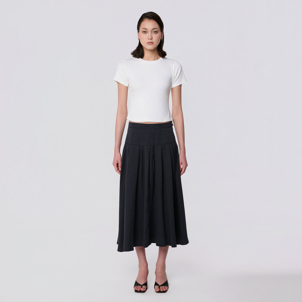 DAWN DENIM BREEZE - SKIRT - TENCEL Dark Navy