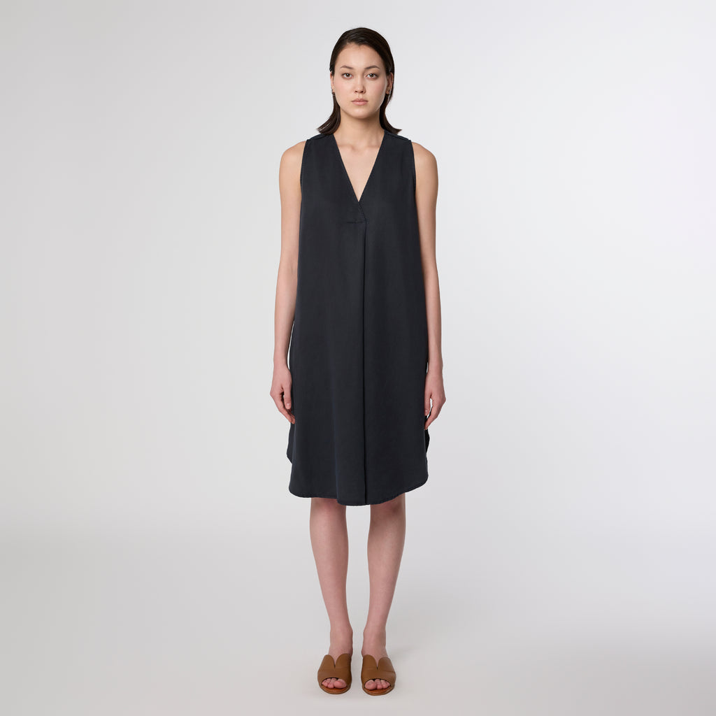 DAWN DENIM DAY - DRESS - TENCEL Dark Navy