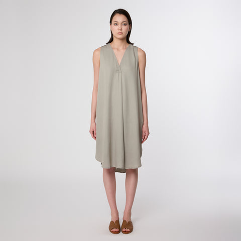 DAWN DENIM DAY - DRESS - TENCEL Rock Olive