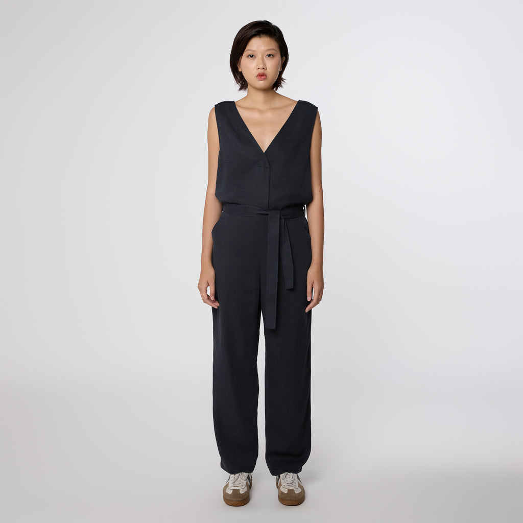 DAWN DENIM ONESIE JUMPER - TENCEL Dark Navy