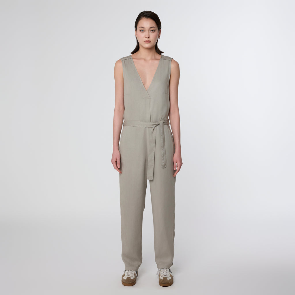 DAWN DENIM ONESIE JUMPER - TENCEL Rock Olive