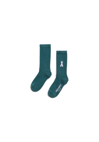 ARMEDANGELS SAAMUS BOLD SOCKS Petrol Velvet