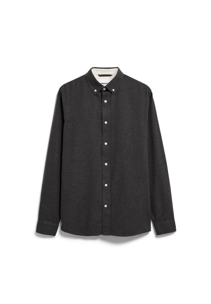 ARMEDANGELS ARAAMO FLANNEL SHIRT Anthrazit Melange