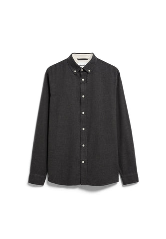 ARMEDANGELS ARAAMO FLANNEL SHIRT Anthrazit Melange
