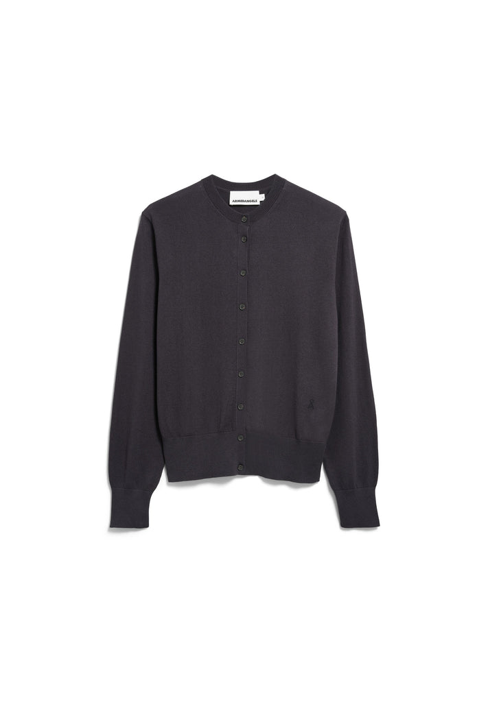 ARMEDANGELS FINE KNIT CARDIGAN Dark Steel