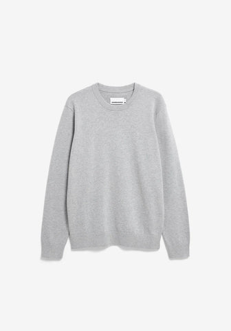 ARMEDANGELS LOUKAA KNIT SWEATER Silver Melange