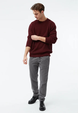 GIVN BERLIN Strickpullover GBBRENDAN loose Fit - Burgundy