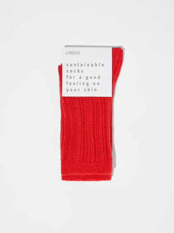 LANIUS RIPPENSTRICK-SOCKEN GOTS Red Alert