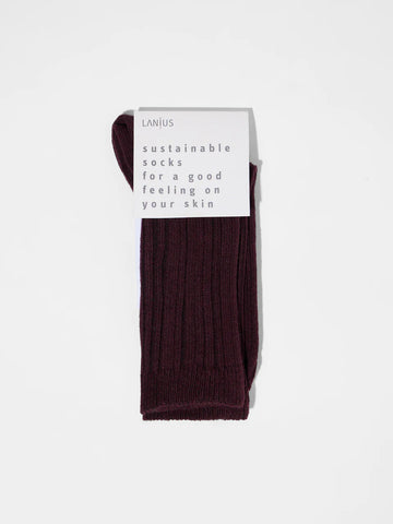 LANIUS RIPPENSTRICK-SOCKEN GOTS Bordeaux