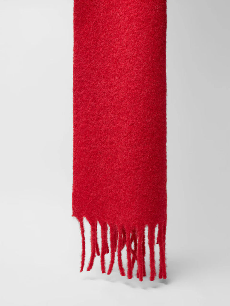 LANIUS BUCLE SCHAL MIT FRANSEN Red Alert