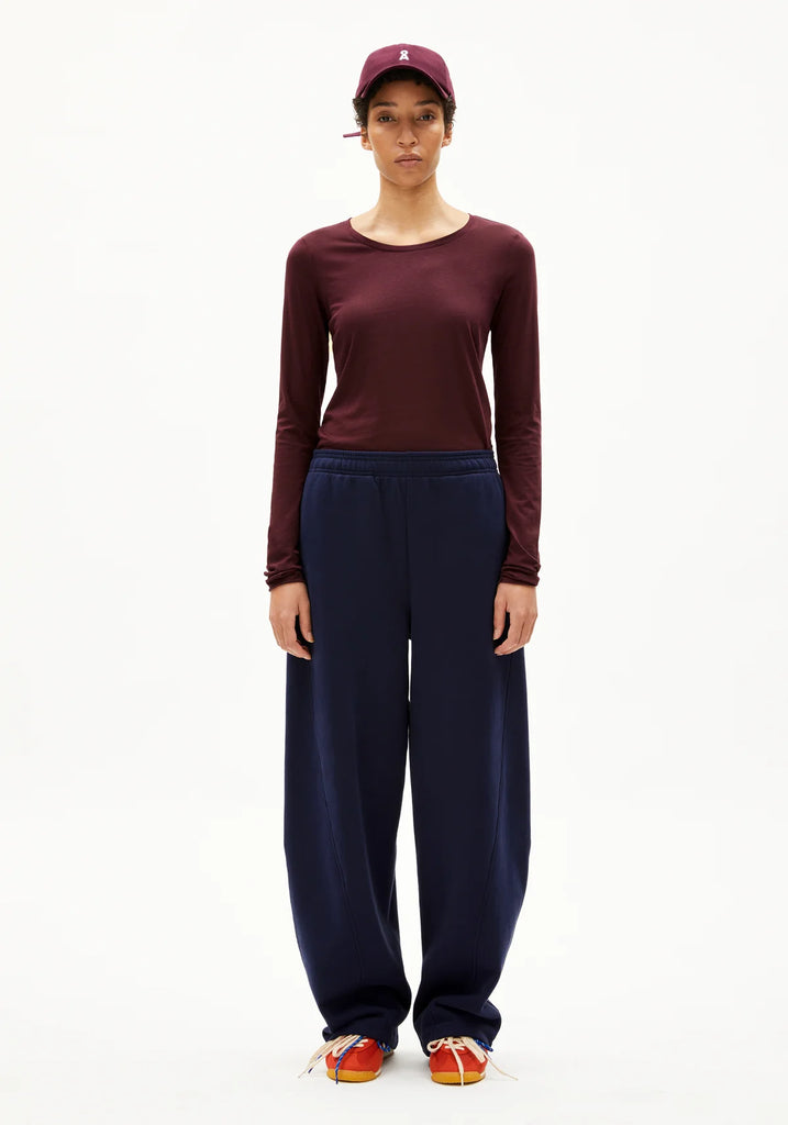 ARMEDANGELS EINIAARA SOFT LONGSLEEVE Dark Cranberry