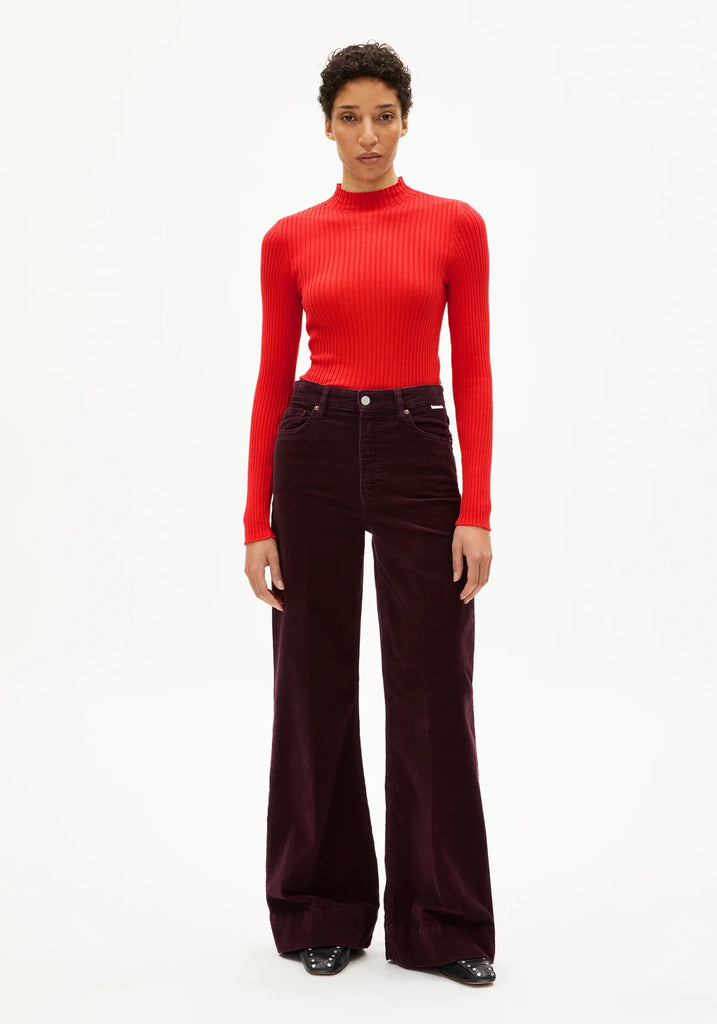 ARMEDANGELS ALAANIA KNIT SWEATER Candy Apple