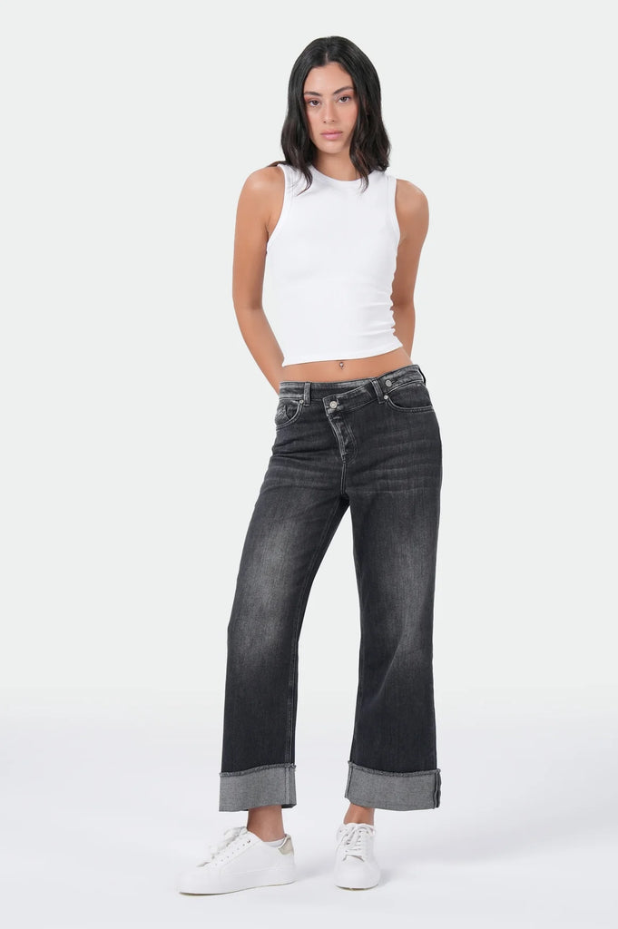 MIRACLE OF DENIM NUBIA WIDE LEG Editor Grey