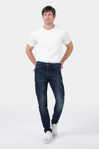 MIRACLE OF DENIM EDWARD CARGO Eagle Blue Black Jogg