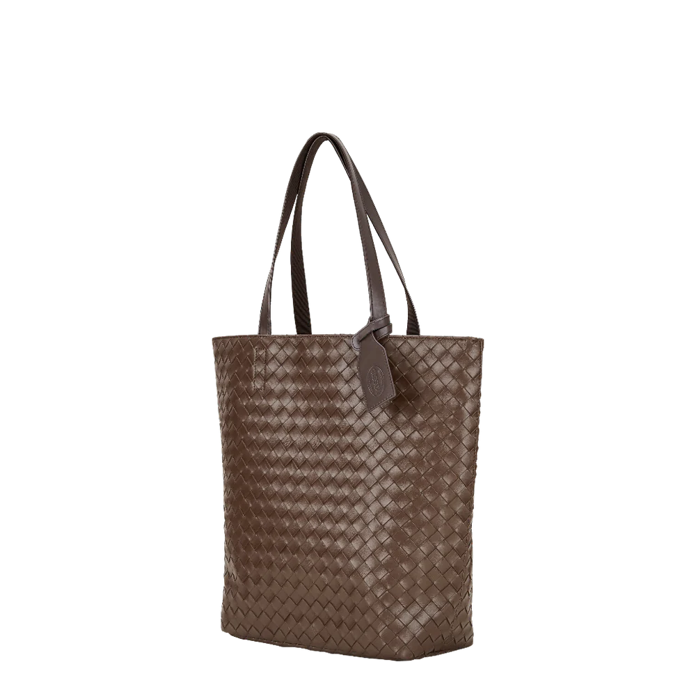 ROSSIS EMILY LAPTOP FAKE BRAIDED Espresso