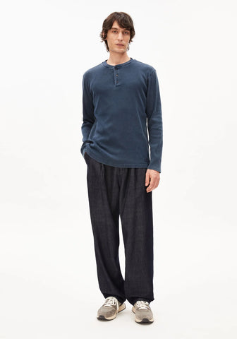 ARMEDANGELS HENLY GMT DYE LONGSLEEVE Night Sky washed